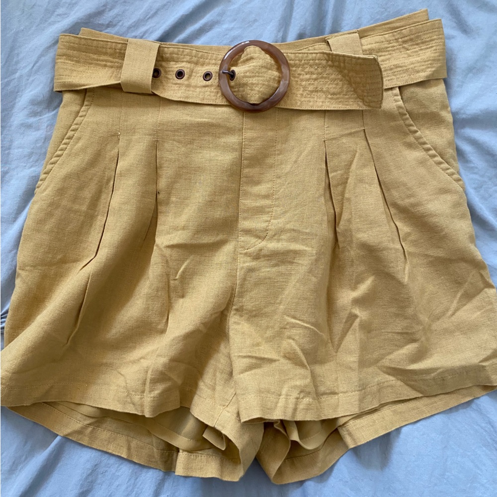 American Eagle High Waisted Linen Shorts